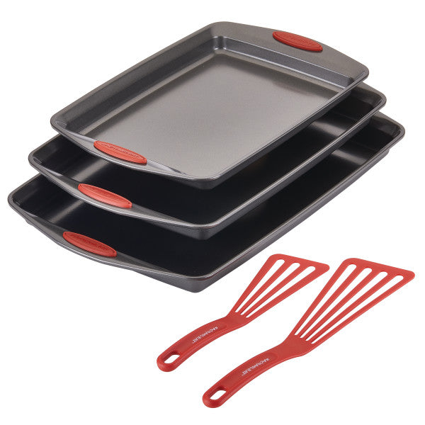 5-Piece Nonstick Sheet Pan and Turner Set - Image 2