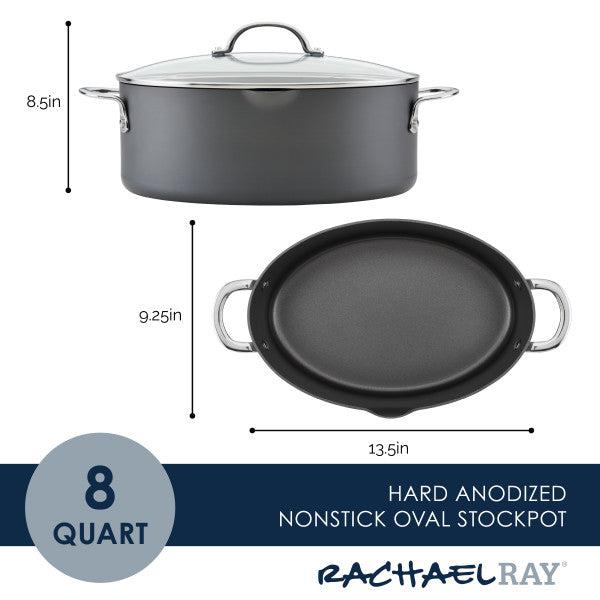 8-Quart Professional Nonstick Oval Hard Anodized Stockpot - Image 2