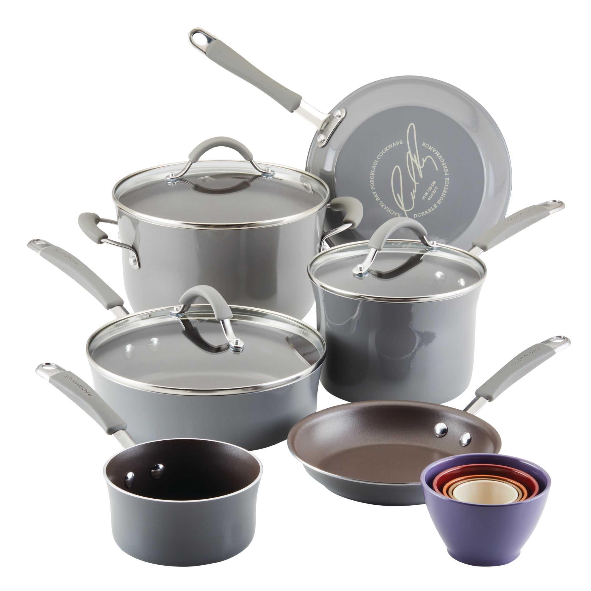 14-Piece Cucina Nonstick Cookware and Measuring Cup Set - Image 2