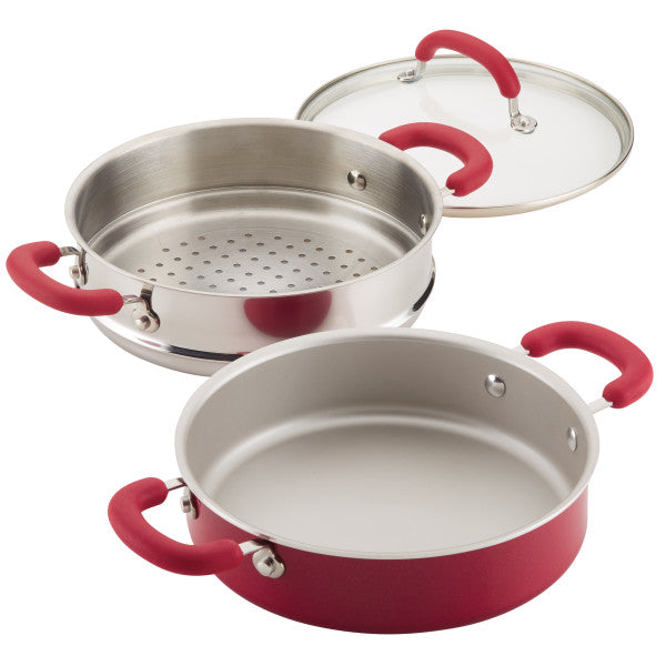 3-Quart Nonstick Induction Steamer Set - Image 2