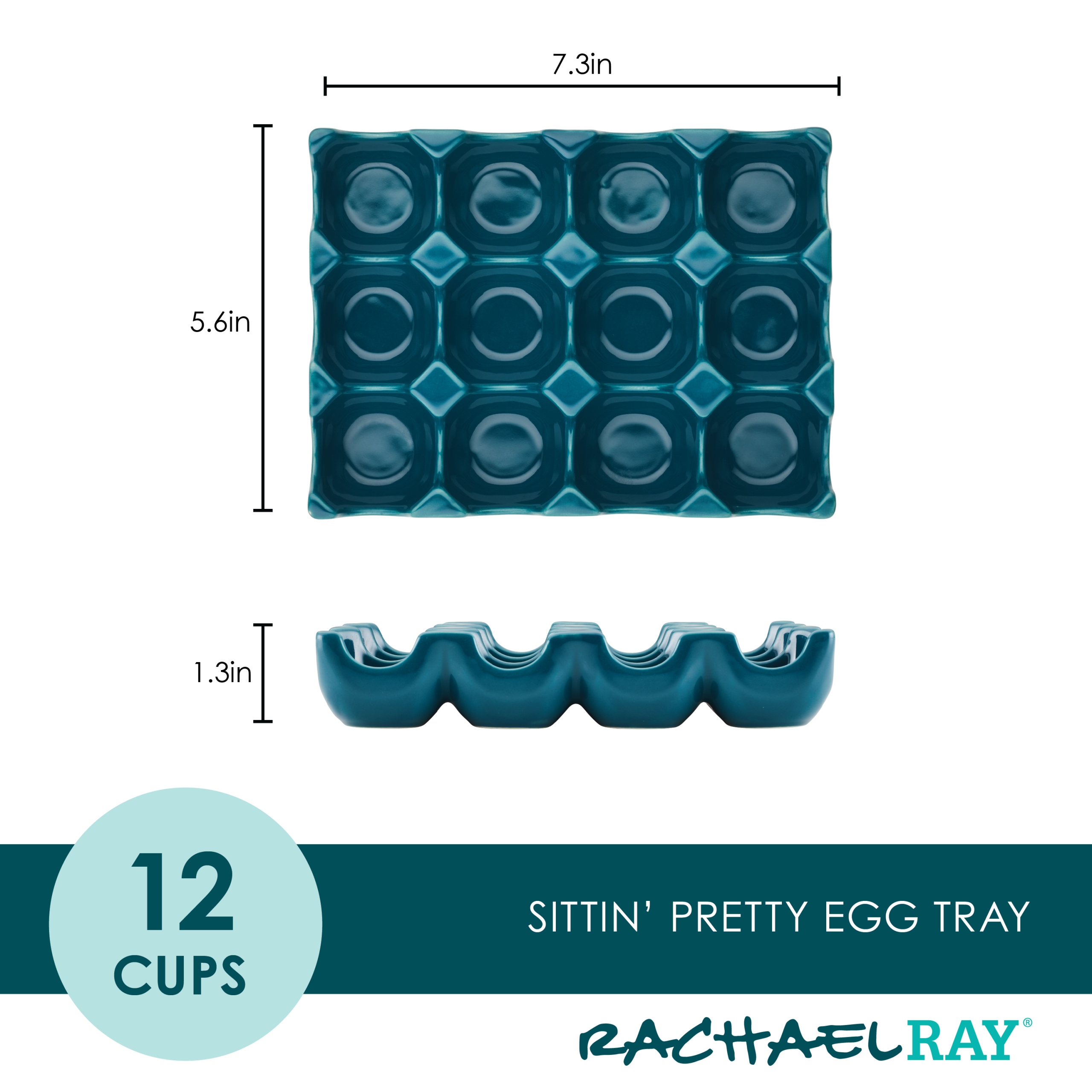 12-Cup Ceramic Egg Tray - Image 4
