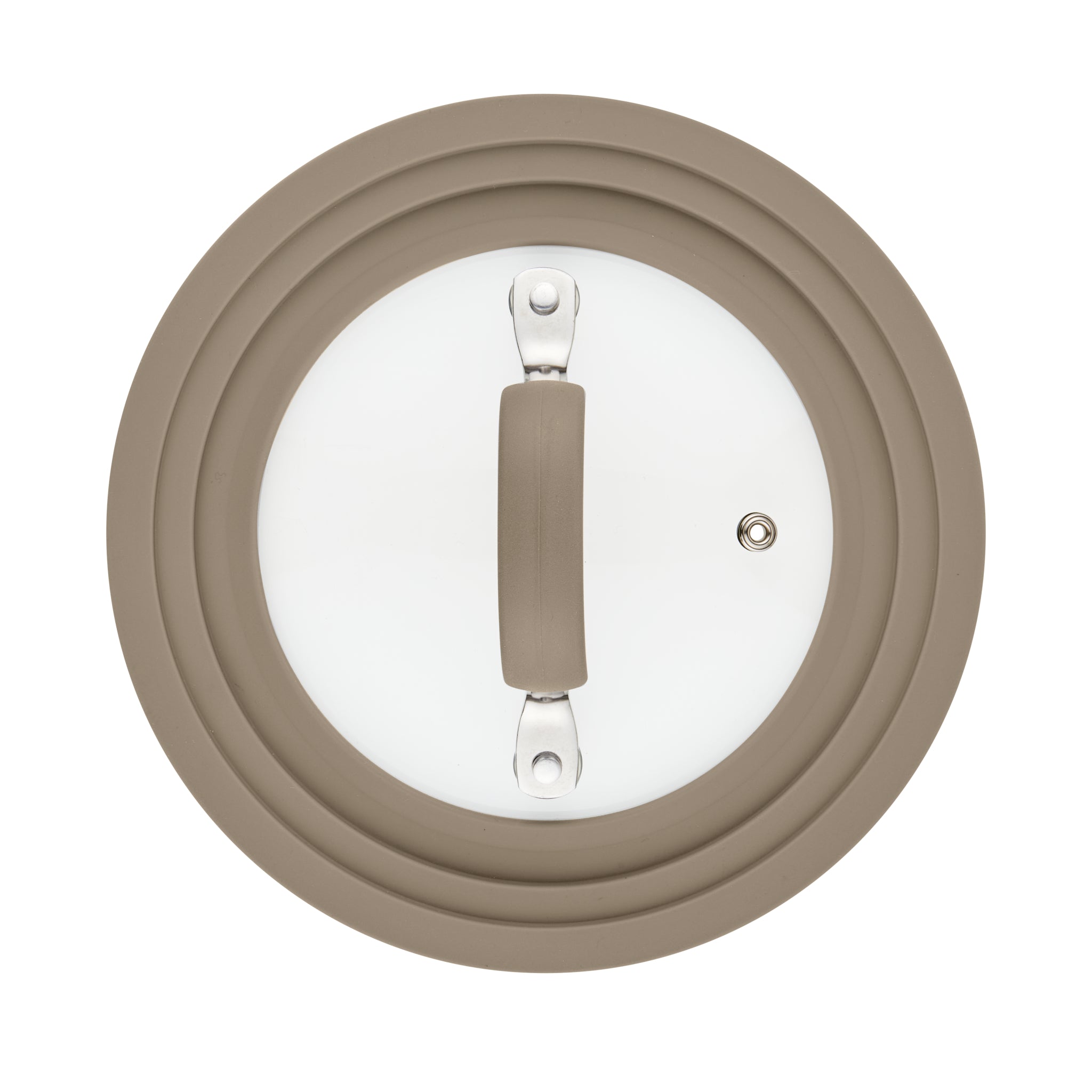 Small Universal Silicone-Rimmed Glass Lid. 6-8.5 - Image 3