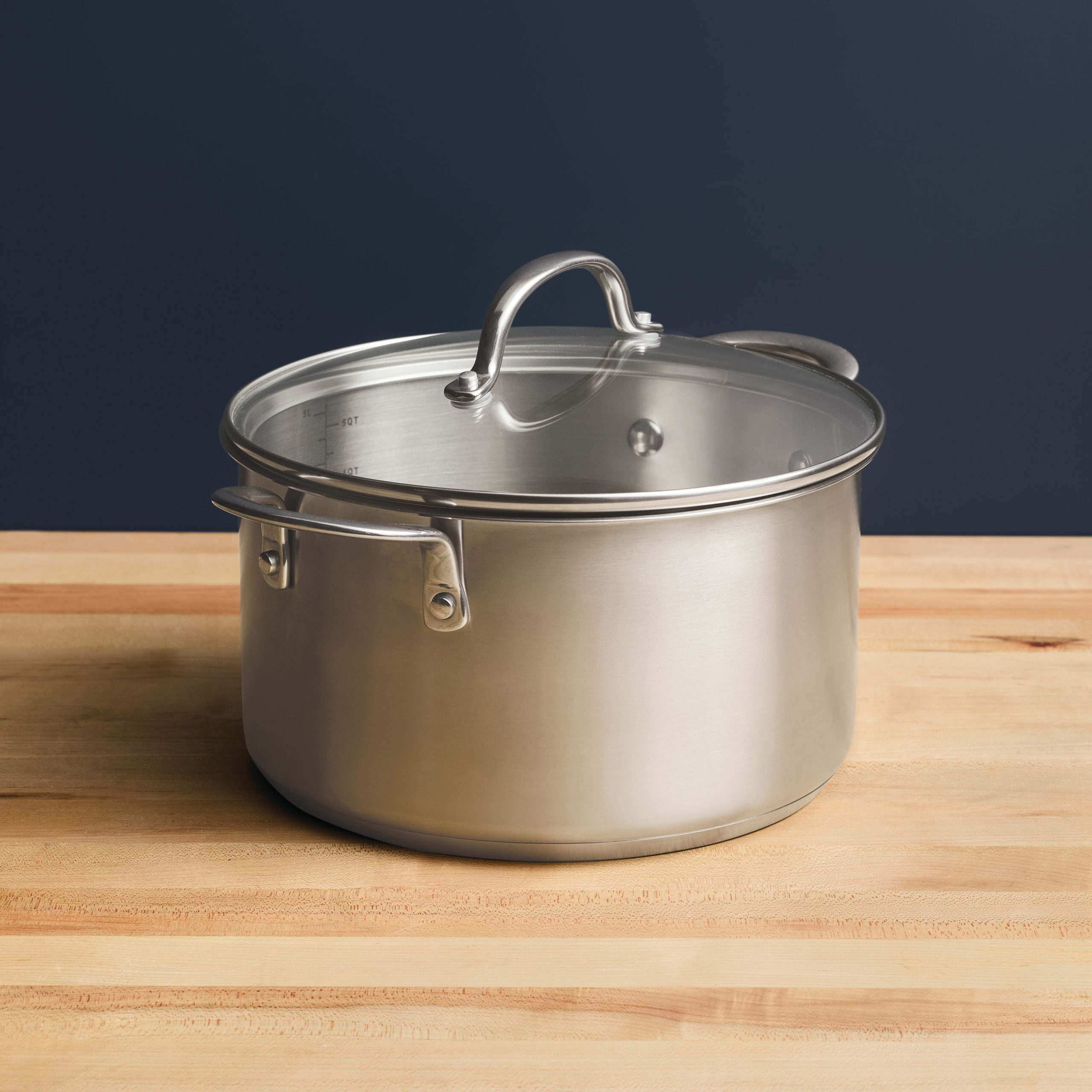 6-Quart Stainless Steel Induction Stockpot with Lid - Image 2