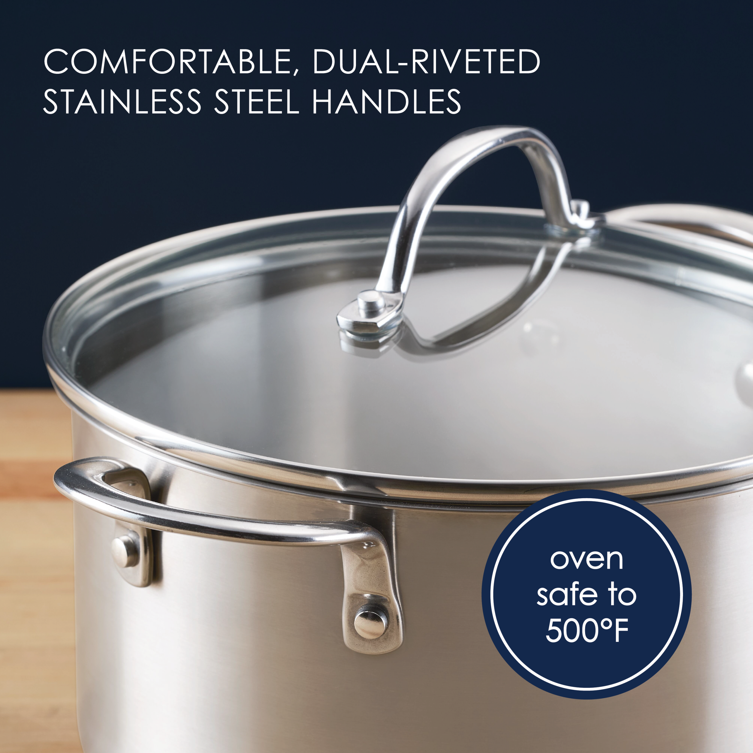 6-Quart Stainless Steel Induction Stockpot with Lid - Image 4