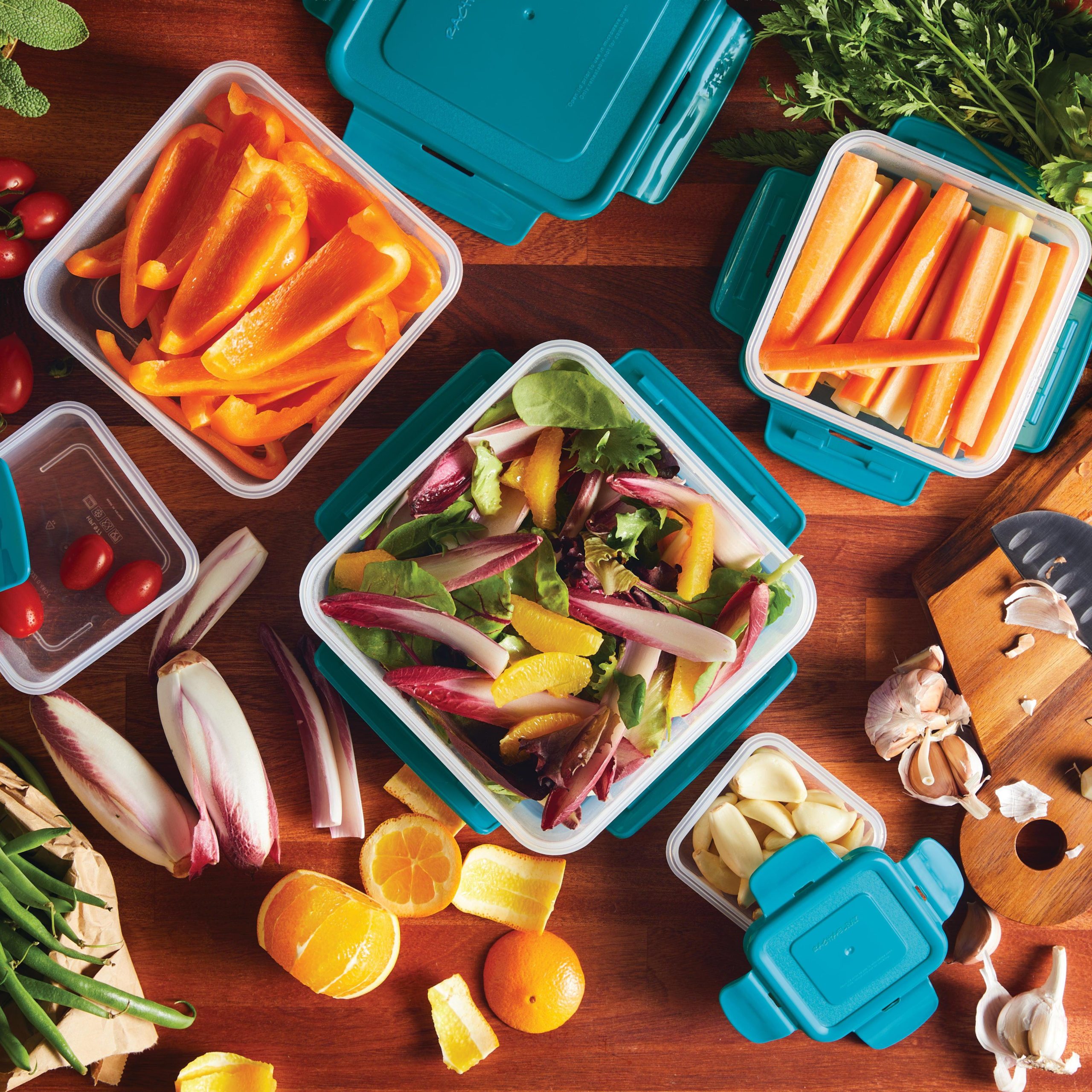 10-Piece Square Nestable Food Storage Containers - Image 8
