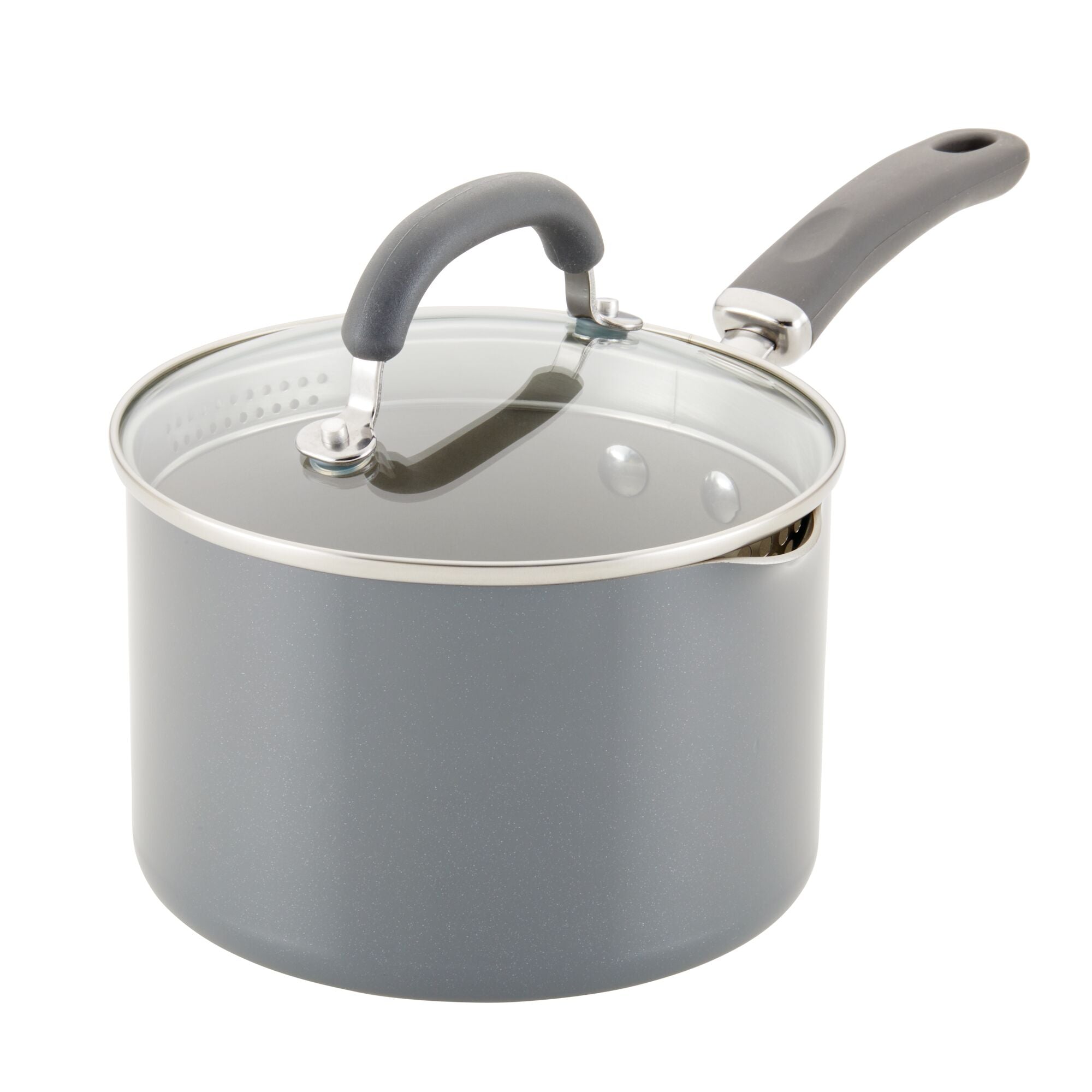3-Quart Nonstick Induction Straining Saucepan - Image 3