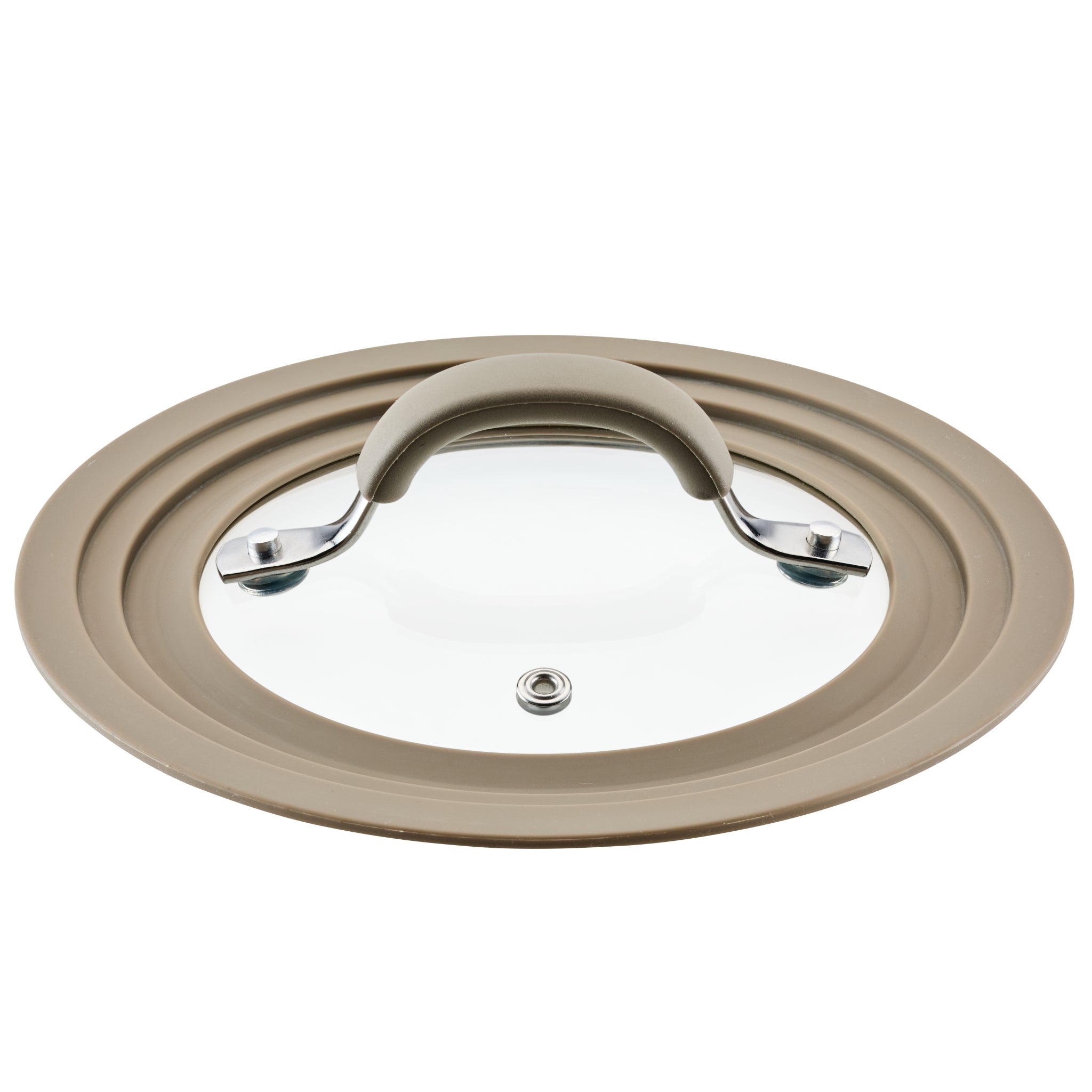 Small Universal Silicone-Rimmed Glass Lid. 6-8.5 - Image 2