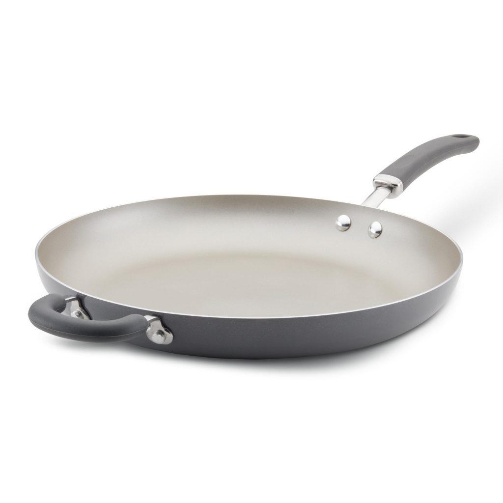 14.5-Inch Nonstick Induction Frying Pan with Helper Handle