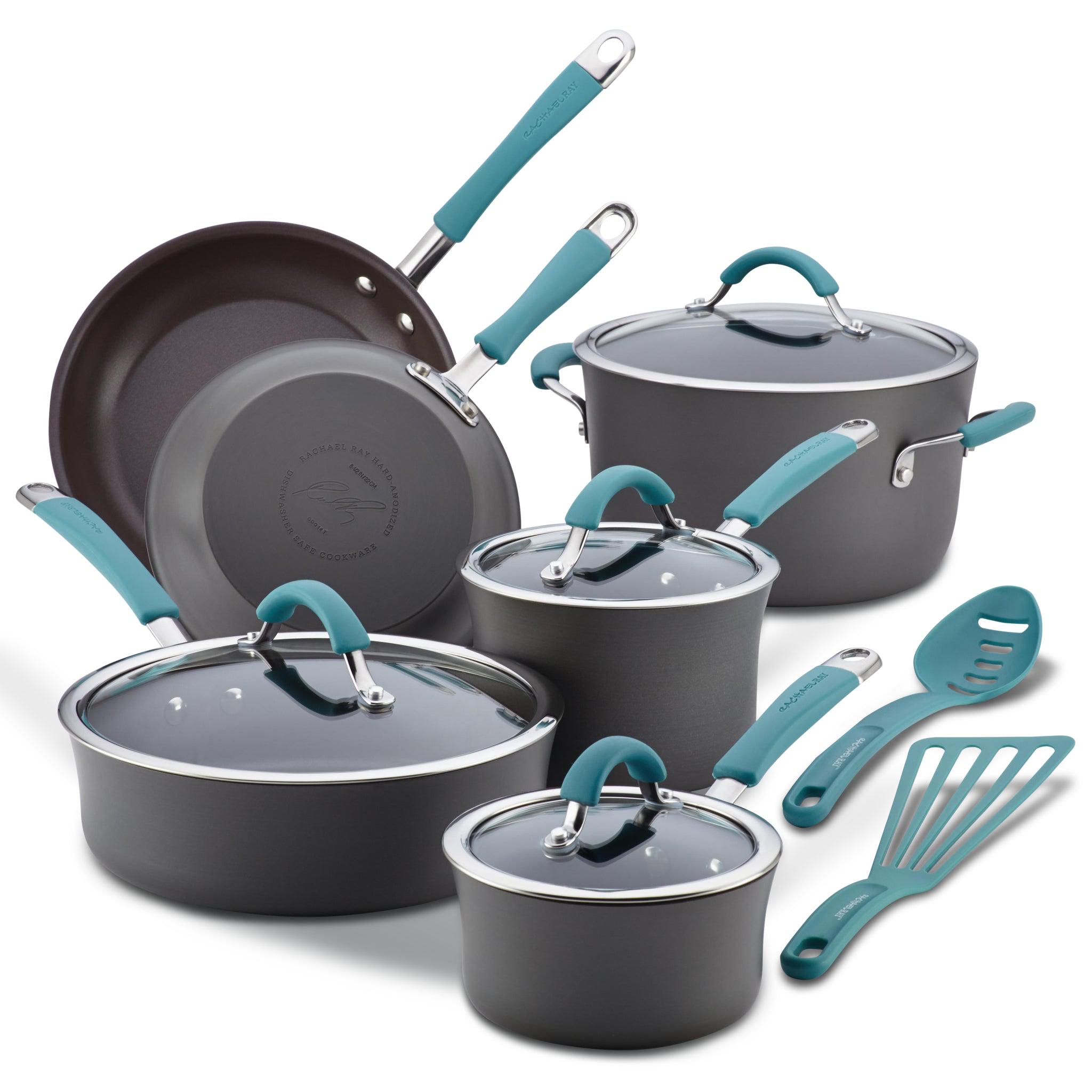 12-Piece Cucina Hard Anodized Nonstick Cookware Set - Image 2